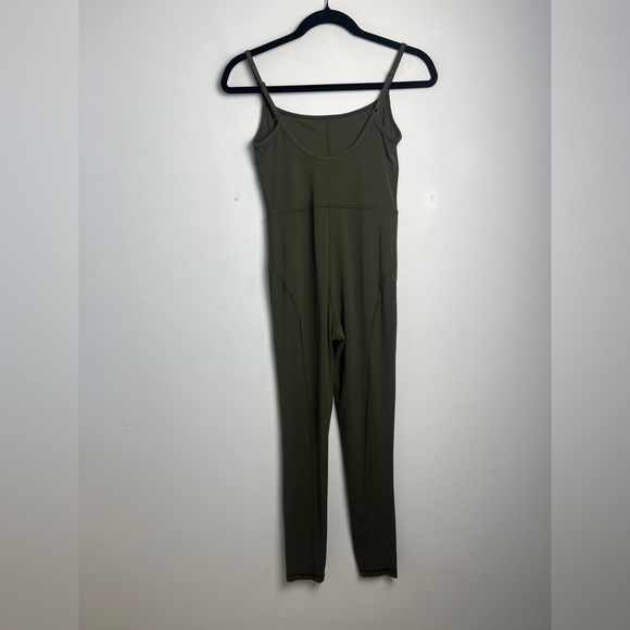 Aritzia Wilfred Free Olive Green Divinity Leotard Square Neck Soft Size Small - Picture 9 of 13